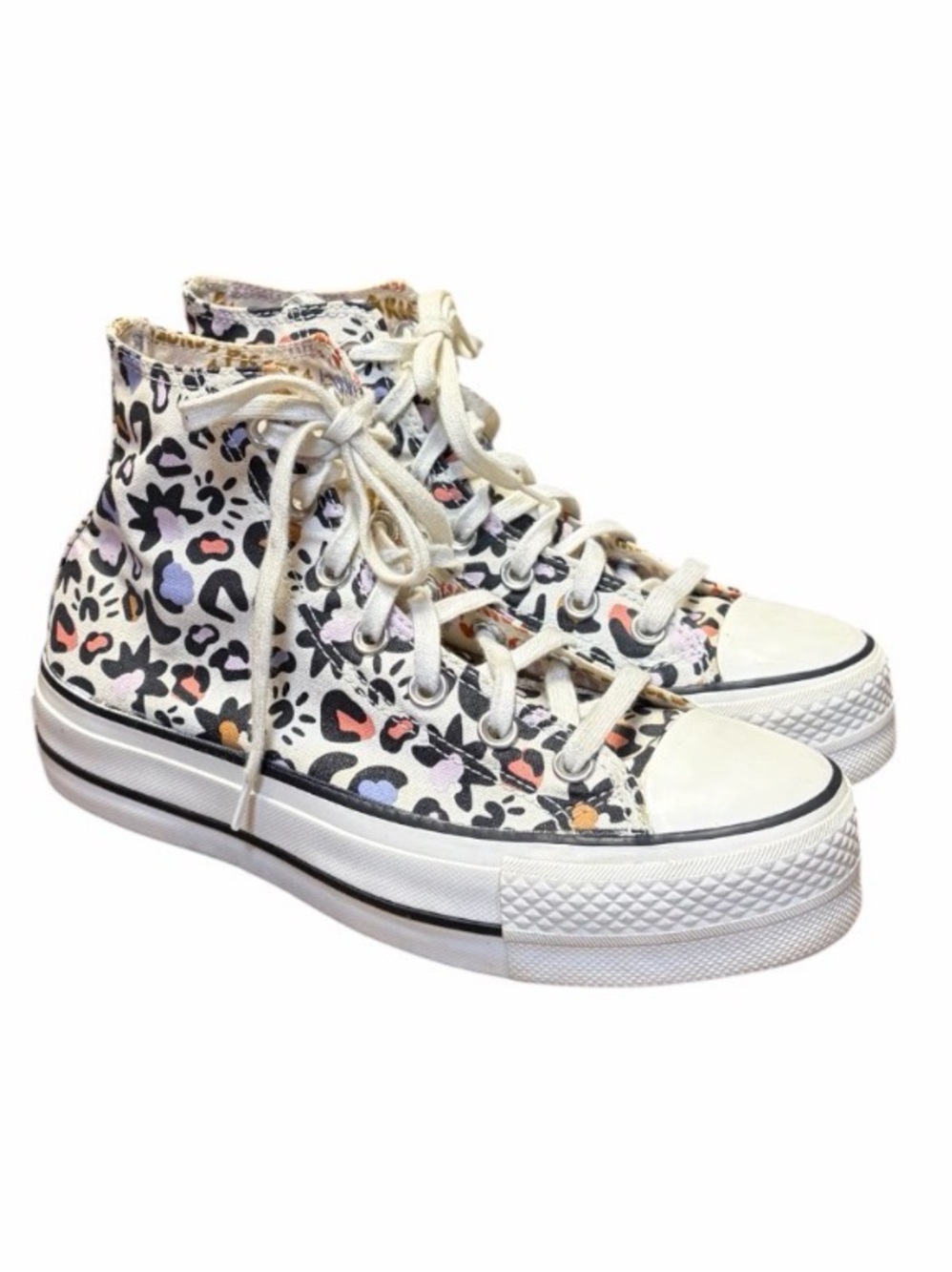 Converse Mystic World Platform Chuck Taylor Leopard All Star Sneaker Women’s 7